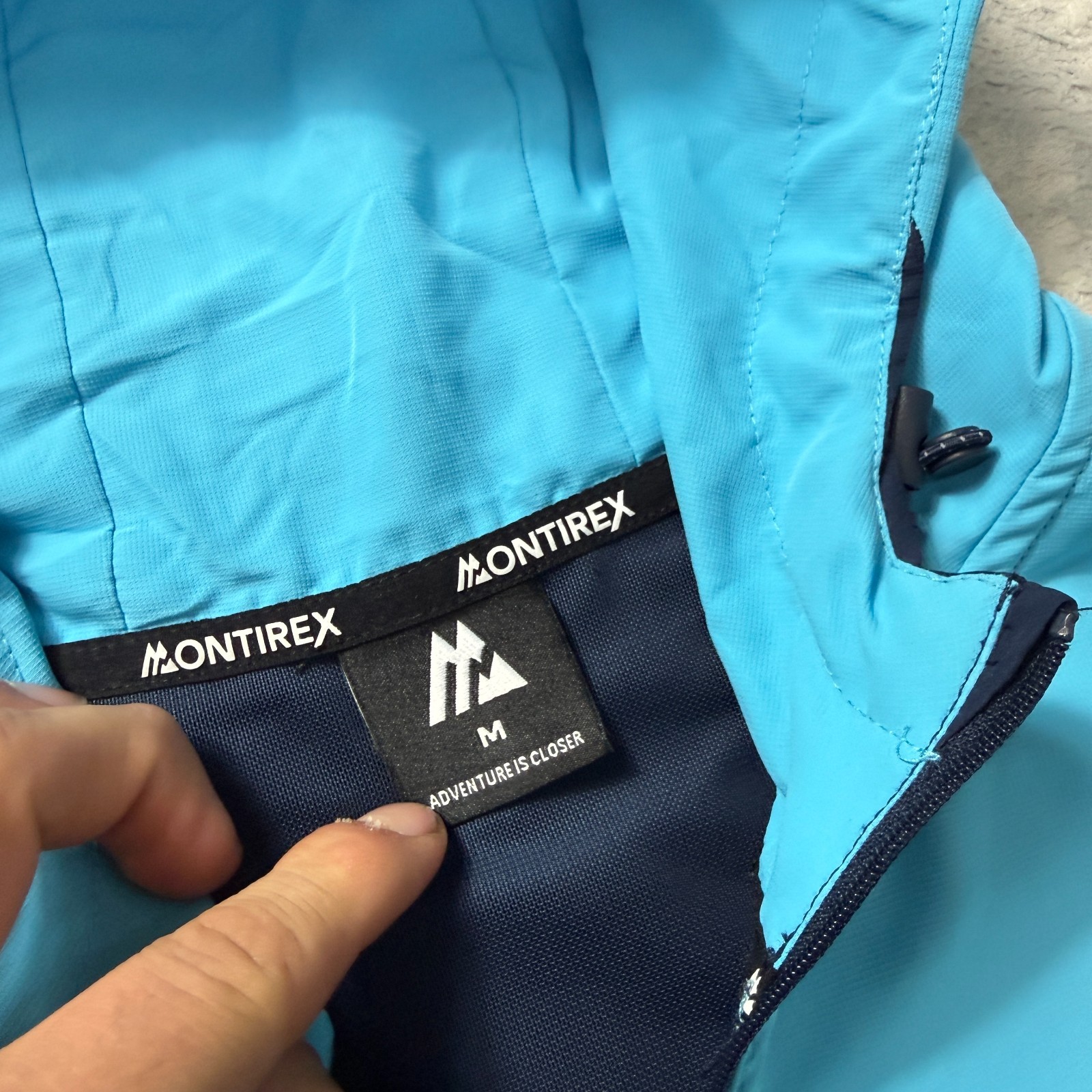 Montirex MTX Run Paris Colourblock Oversized Sz M Lightweight Windbreaker Jacket image 4
