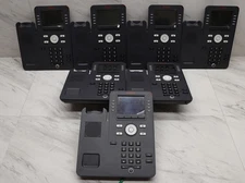 7 Lot Avaya J169D01A-1015 8-Line VoIP Business Office Desktop Phone Cobalt Black