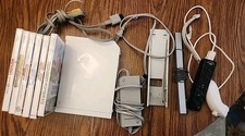 Nintendo Wii Console Bundle RVL-001 System Controller Nunchuck - Tested