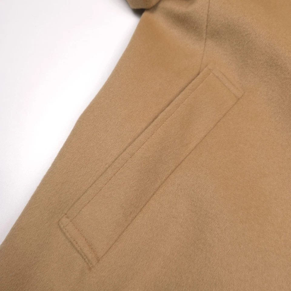 $495 B by Brooks Brothers Mid-Weight Camel Beige Wool Overcoat Mens Size 40S - Image 4 of 4