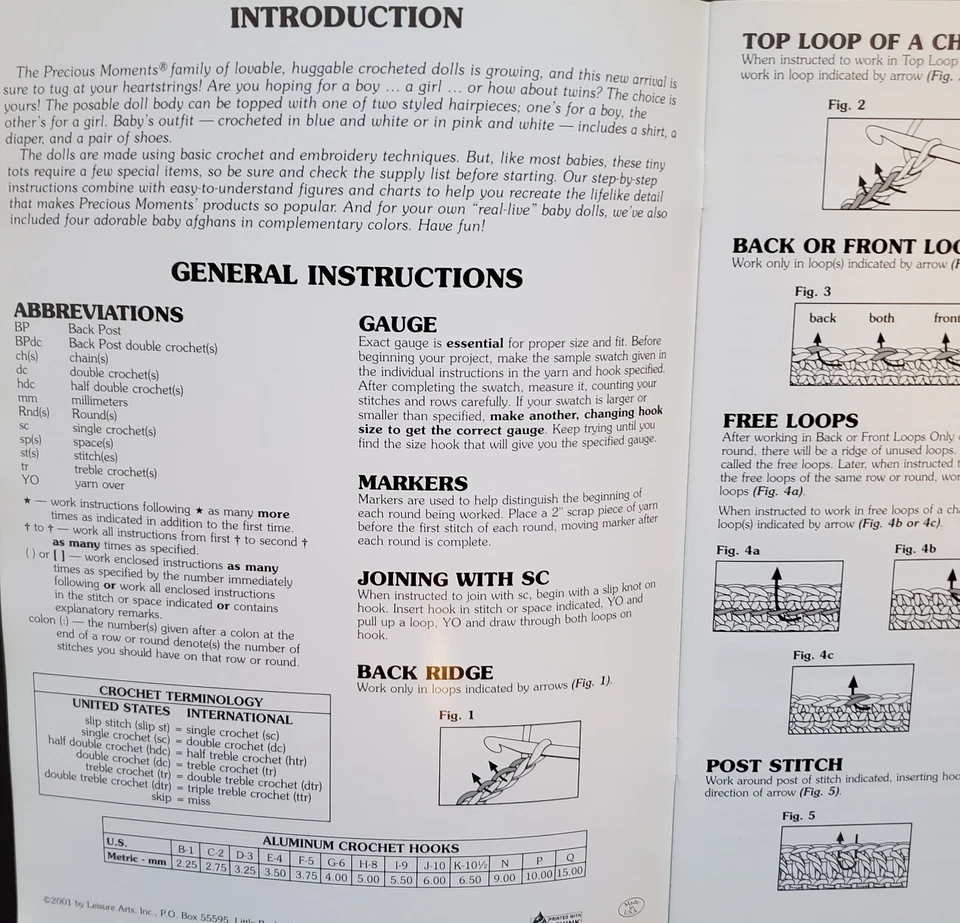 Precious Moments Baby Dolls & Afghans Crochet Patterns By Leisure Arts - Image 2 of 4