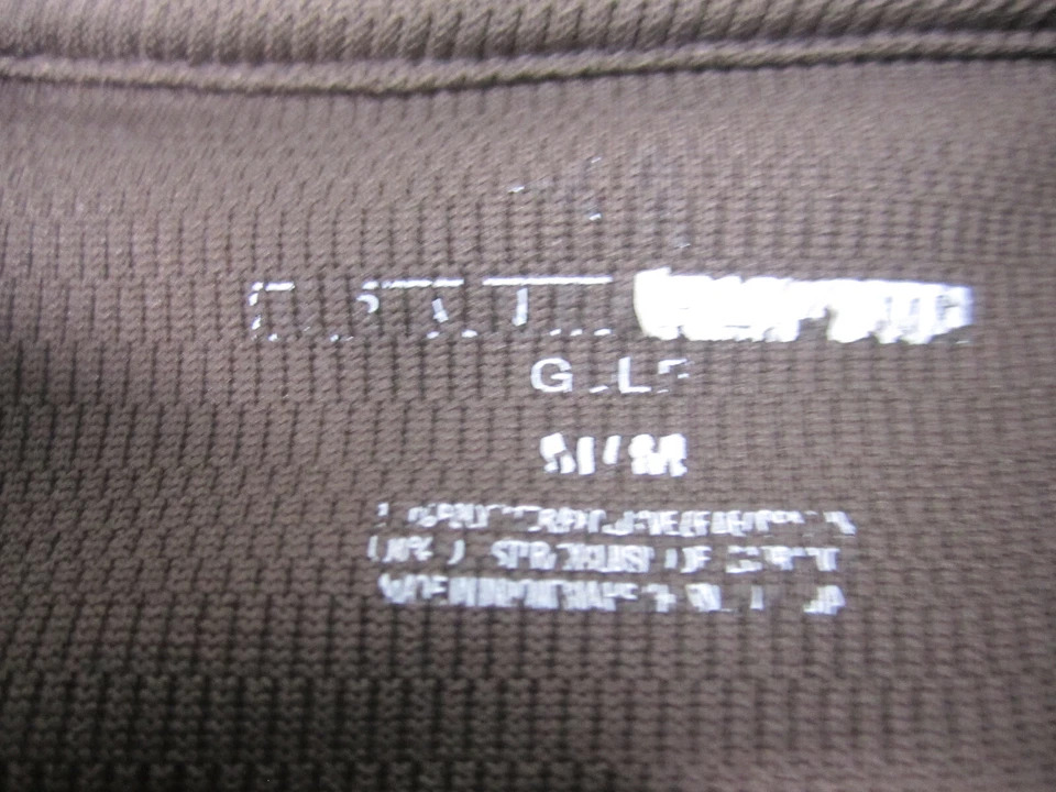 Camisa Grand Slam Para Hombre Mediana Marrón Negra Polo Poliéster Manga Corta Informal Foto 4 de 4