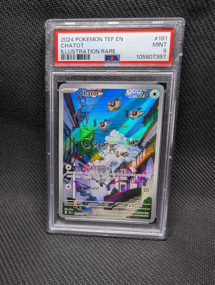 PSA 9 MINT) Chatot 181/162 Sv05: Temporal Forces Holo | eBay