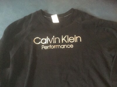 Calvin Klein Performance Women's M Long Sleeved Black  Sweatshirt $59 NWT