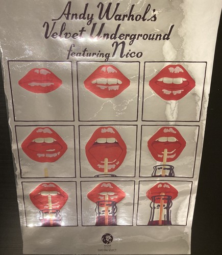 Velvet Underground & Nico poster - Andy Warhol A2 Chrome Mirror effect repro - Picture 3 of 4