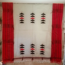 Kabui Rongmei Naga Tribe Shawl /Warrior Blanket/Tribal Textile 44"x 86"