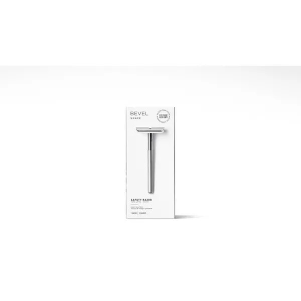 BEVEL Premium Safety Razor with 10 Double-Edged Razor Blades