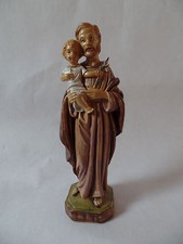  Hl. Josef 15 cm Kunststoff Figur Statue S/12 Joseph mit Lilien und Jesuskind