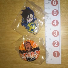 A66285 Kuroshitsuji Black Butler / Phoenix Rubber strap , Can badge / Sebastian