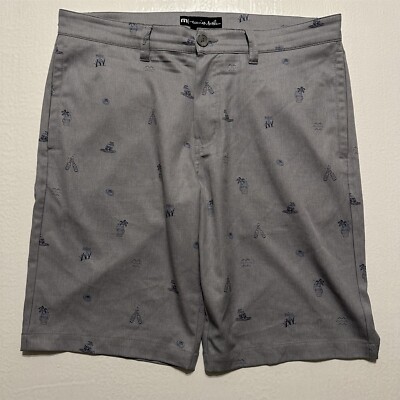 Travis Mathew 34 x 11'' Shipfaced Heather Sleet Performance Golf Shorts 1MU343