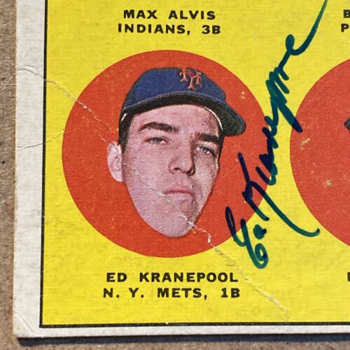 1963 Topps ROOKIE STARS #228 Tony Oliva AUTOGRAPHED by Ed Kranepool Max Alvis - Picture 2 of 3
