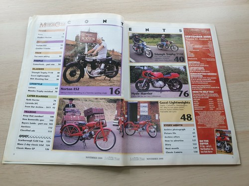 The Classic Motorcycle Magazine November 2000 Volume 27 Issue 11 Hyde Harrier - Picture 3 of 6
