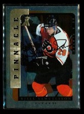 Vintage 1997 PINNACLE AUTOGRAPH Chrome Hockey Card #189 KJELL SAMUELSSON Flyers