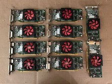 Lot of 10 Dell 0WH7F AMD Radeon HD6450 1GB Graphics Card PCIe DVI DP Low Profile