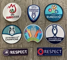 UEFA EURO Champions + Respect Patch Badge Distintivo Parche For Spain España
