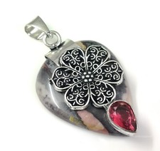 Dendrite Opal Gemstone Pendant Handcrafted Elegant Dailywear Jewelry 2