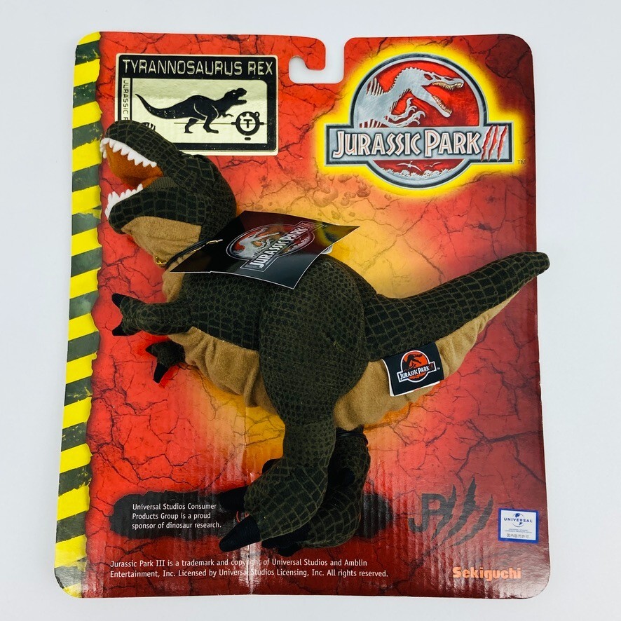JURASSIC PARK III Vintage Tyrannosaurus Plush Doll JAPAN 2001