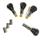 FOUR TR412CS CHROME SLEEVE TUBELESS TIRE VALVE STEMS ATV LAWN MOWER TR412