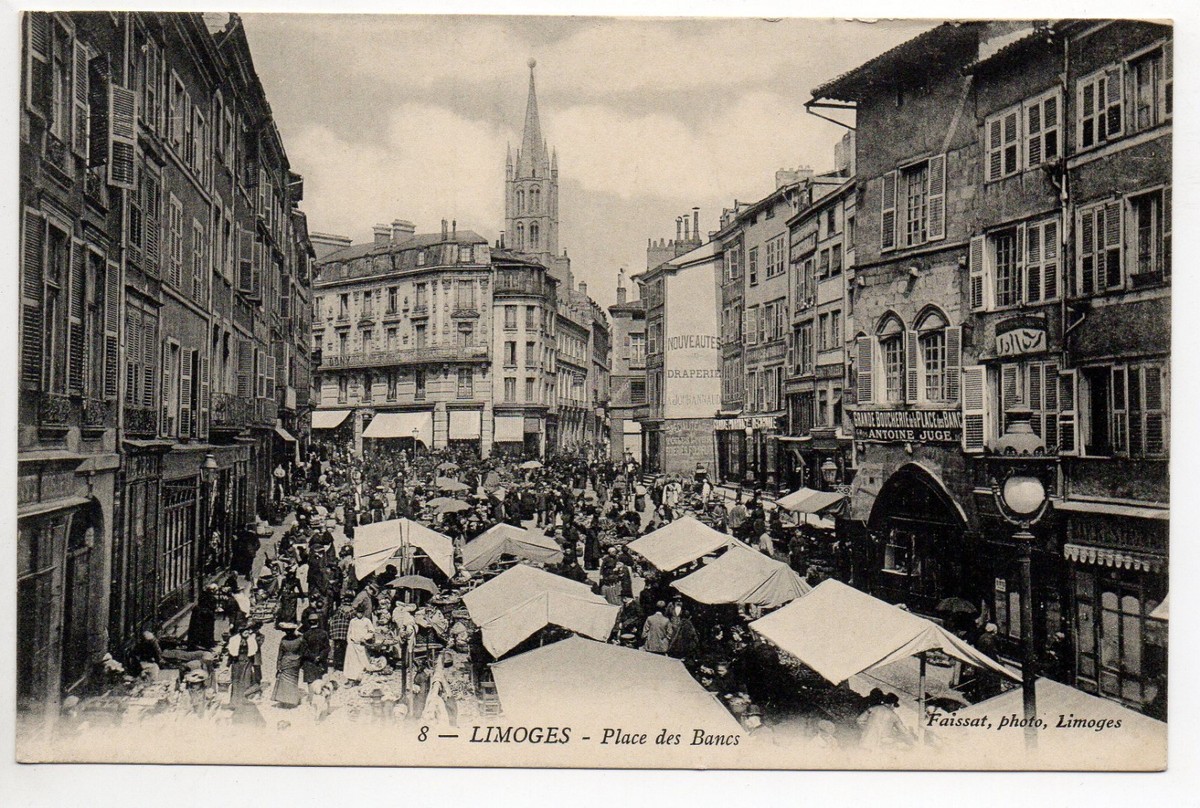 Limoges Le Marche lace Des Bancs à Limoges - Cartorum