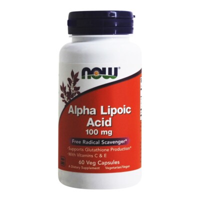 NOW Foods Alpha Lipoic Acid 100 mg., 60 Vegetarian Capsules
