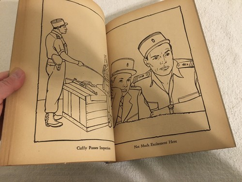 Vintage 1956 Foreign Legionnaire Coloring Book #2613 Buster Crabbe Uncolored - Picture 10 of 11