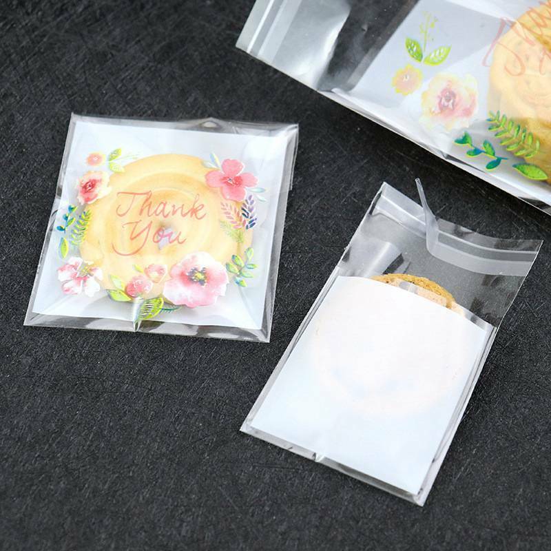 Wedding Favour Cellophane Thank Candy Flower Bags Gift Macarons Cello