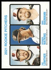 2022 Topps Heritage #72 Mike Baumann / Zac Lowther / Spenser Watkins RC