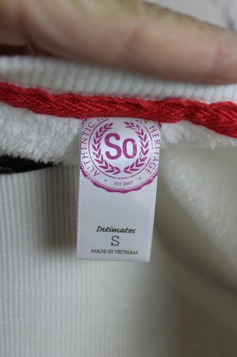So Intimates Juniors "Bearly Awake" Pullover Top Super Soft Loungewear ~ Sz S - Picture 5 of 5