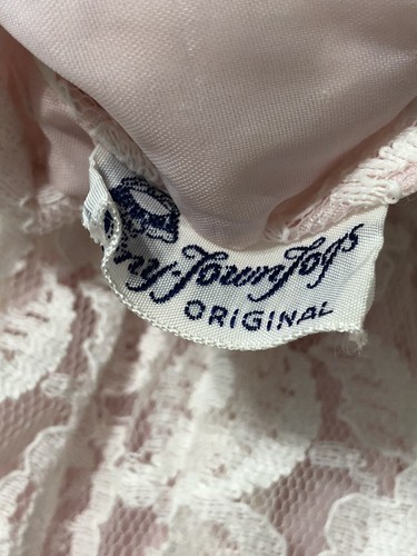 Vintage Tiny Town Togs Pink All Over Lace Toddler Girls Dress 2T? Pageant - Picture 9 of 12
