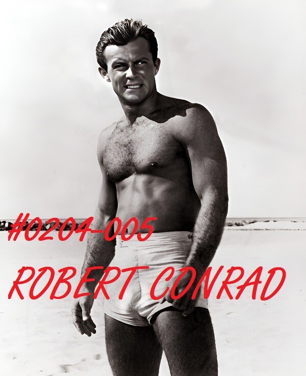 VINTAGE MALE PORTRAIT-#0204-005 -ROBERT CONRAD 1965-HIGH