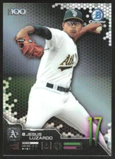 2019 Bowman Chrome Jesus Luzardo #BTP-17 Bowman Scouts' Top 100 #17 Athletics