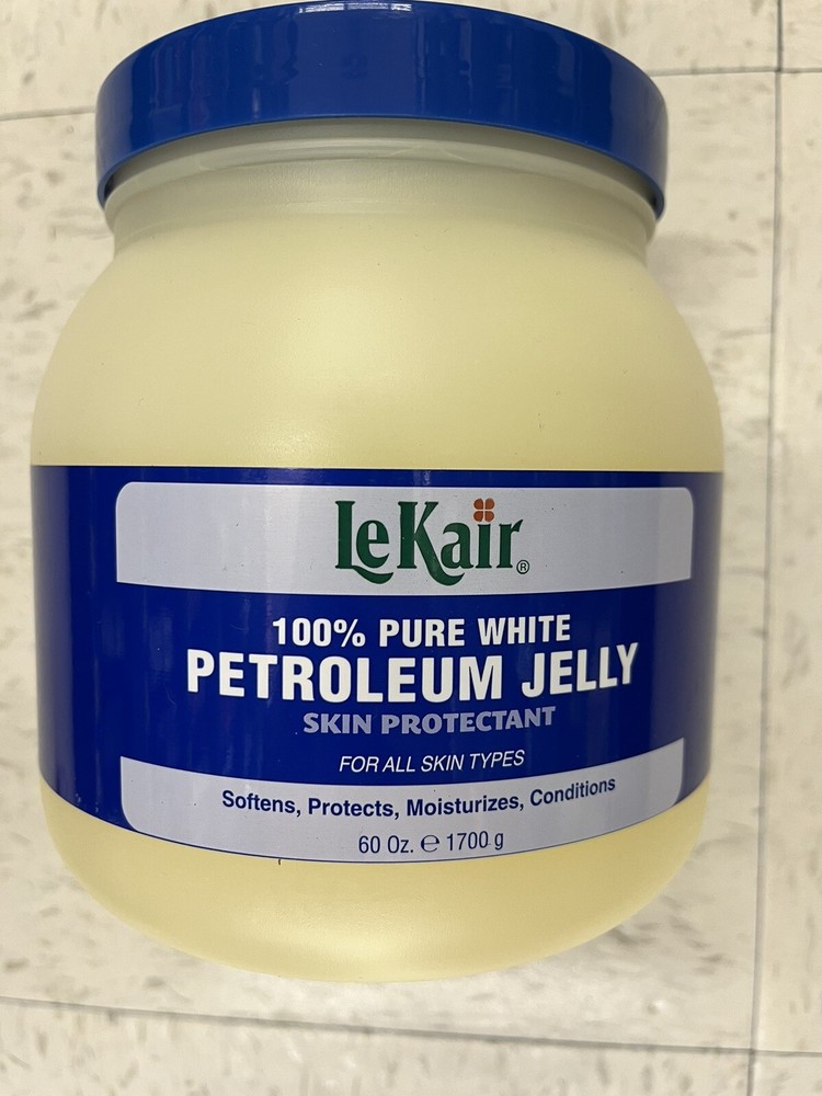 LeKair 60 Oz White Petroleum Jelly Pure Moisturizing Huge Jar