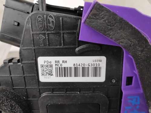 2017 HYUNDAI I30 PD,PDE,PDEN DOOR LOCK ASSEMBLY (RIGHT REAR) 81420-G3010 - Bild 2 von 8