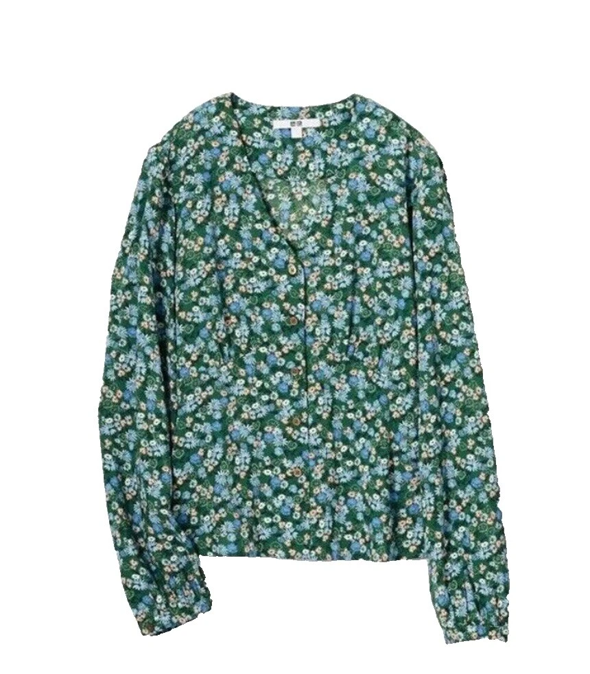 Tops floral Uniqlo Mujer