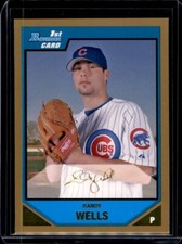 2007 Bowman - Prospects - Gold #BP74 - Randy Wells 1st