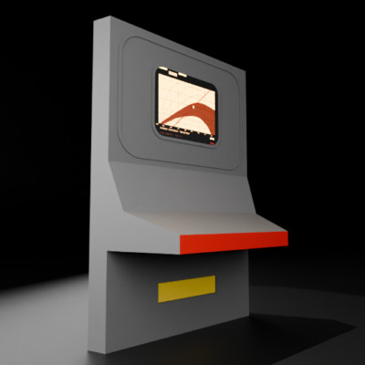 Star Trek Tos Bridge Computer Console (Small) for 6 in (1:12) Figure Diorama