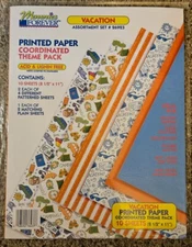 Memories Forever Printed Paper Coordinated Theme Pack VACATION, NIP