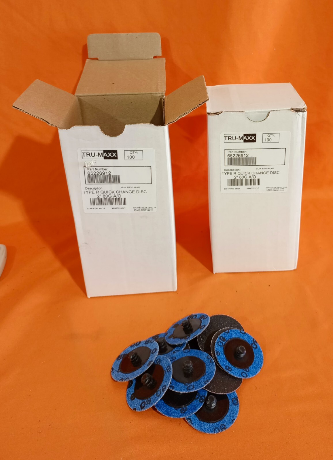 Lot Of 200 Tru-Maxx 65226912 Type R Quick Change Disc