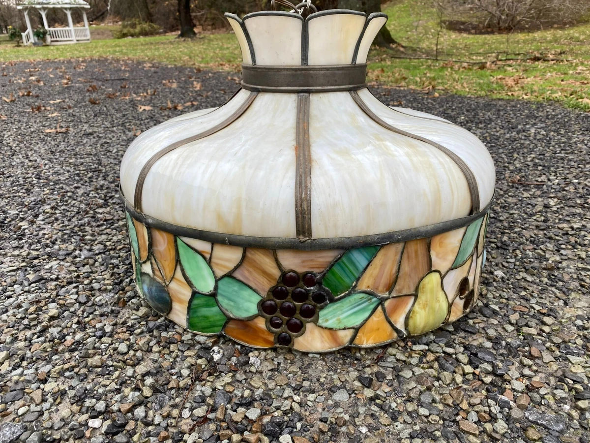 Slag glass shade deals