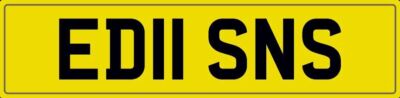 EDDISON EDISON NUMBER PLATE ED11 SNS CAR REGISTRATION EDDISONS EDISONS SURNAME