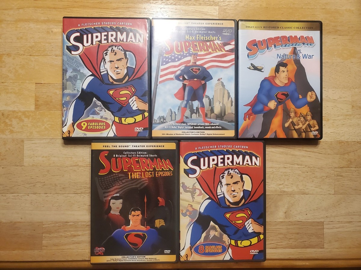 DVD (5) Superman animated/Cartoon, Max Fleischer Studios, | eBay