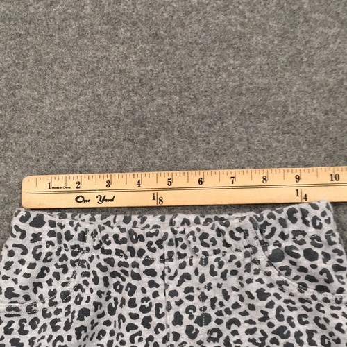 Carter's Girl 7 Pants Gray Leopard Print Jeggings Skinny Stretch 100% Cotton - Picture 5 of 6