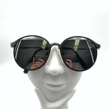 Vintage Otego Optical Kelsey Burgundy Metal Round Sunglasses Korea FRAME ONLY