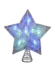 Kurt Adler Color Changing LED Light Up Star Christmas Tree Topper 12  
