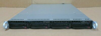 Supermicro CSE-815 X10SLH-N6-ST031 CTO E3-1200 v3/v4 4-Bay 1HE Rack Server