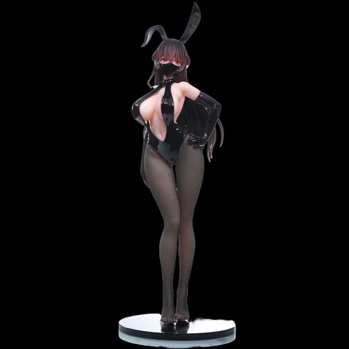 Sexy Figura Anime Conejito Niña Medias Negras Reales Decoración Arte Juguete 1/7 Arrancador - Imagen 7 de 13