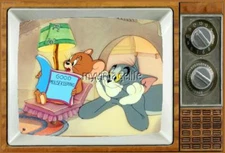 TOM & JERRY TV Fridge MAGNET 2" x 3" SATURDAY MORNING CARTOONS
