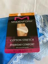 Maidenform Cotton Stretch Tanga Style DMCS59 Size Small Size 5 - Blue - New