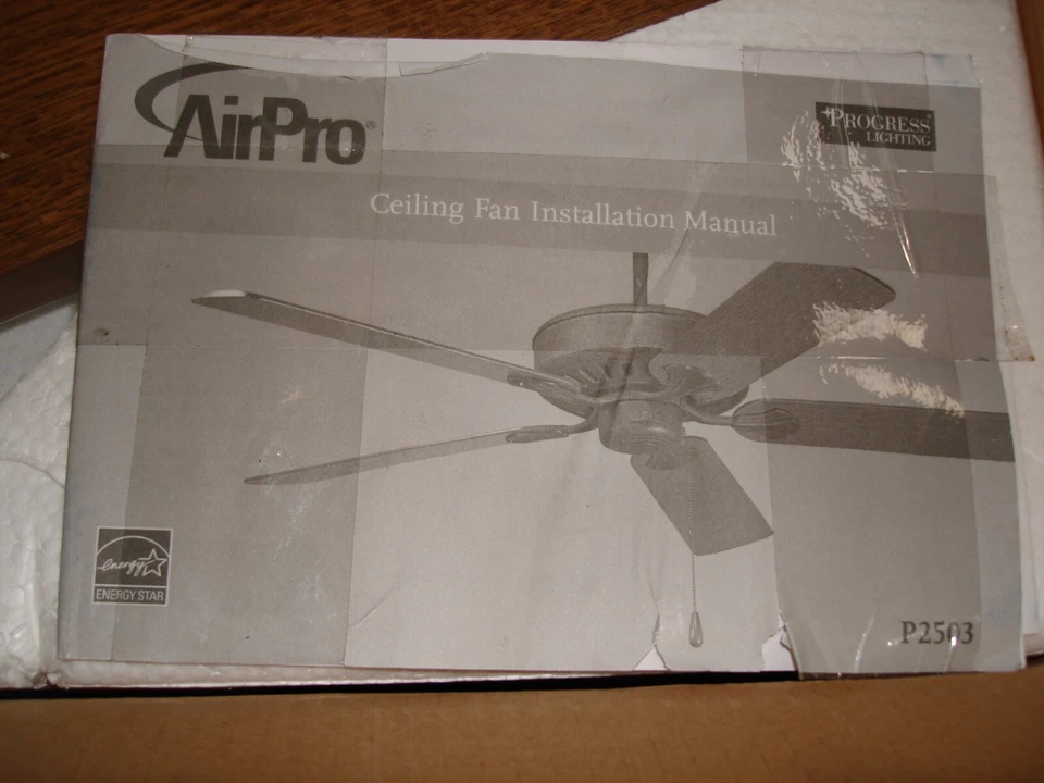 Progress Lighting Airpro Signature 52-" 5-blade "SEABROOKE" Ceiling Fan P2503-42 - Image 2 of 4
