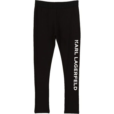 KARL LAGERFELD Kids Milano Leggings schwarz Logo Lettern und Jaquard Logo 8 -16 